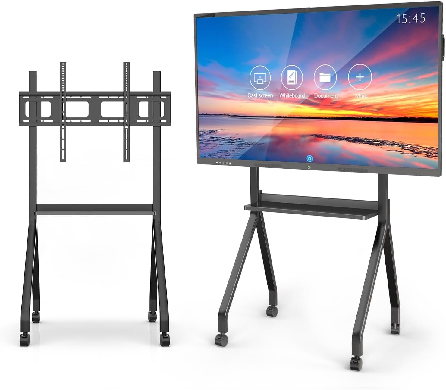 YCKJNB 85″ Smart Board, 4K UHD Touchscreen Display Electronic White Board Built in Ultra High Definition Camera Open App Ecosystem, Interactive Whiteboard for for Business Office Classroom Home