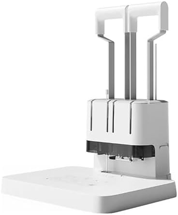 DLYZAYE Binding Machine for Financial Vouchers, Manual Punching & Binding, Includes 100 Rivet Tubes, Punch Diameter 5.2mm, Binding Thickness ≤40mm, Ideal for Accounting Presentations