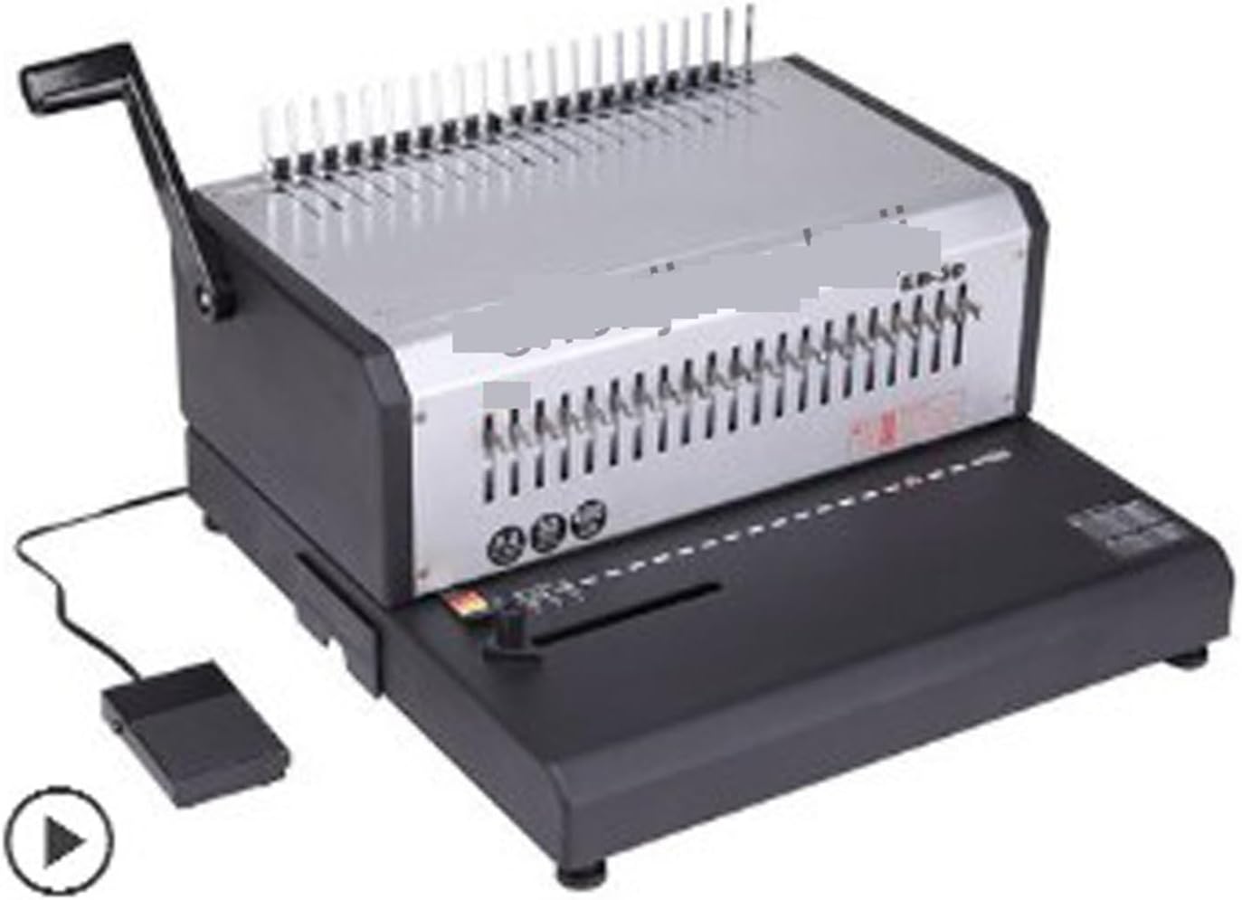 Binding Machines, A4 Size Electric Comb Binding Machine EB-30 Electric Punching Machine 21holes Rubber Ring Clips Dual-use Binding Machine