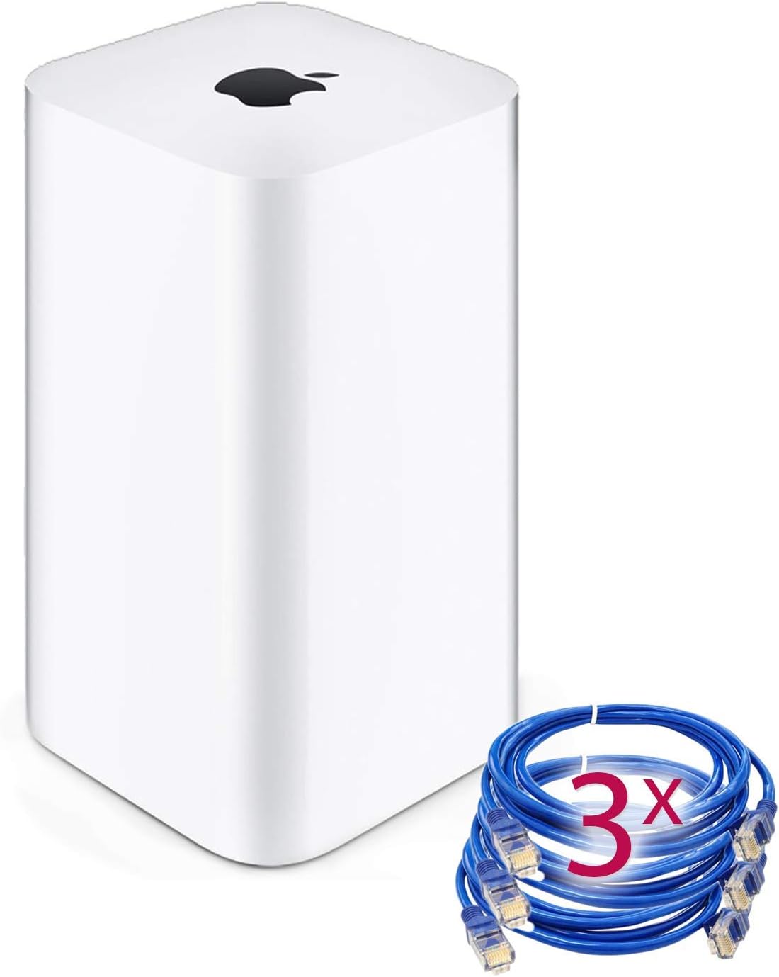 Airport Extreme (6th Generation) + 3 Ethernet Cables (Renewed)