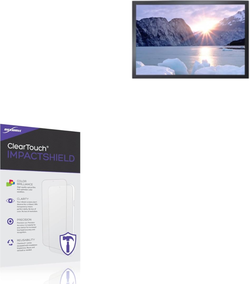 BoxWave Screen Protector Compatible With AbraxSys Corporation VM-190 - ClearTouch ImpactShield (2-Pack), Impenetrable Screen Protector Flexible Film