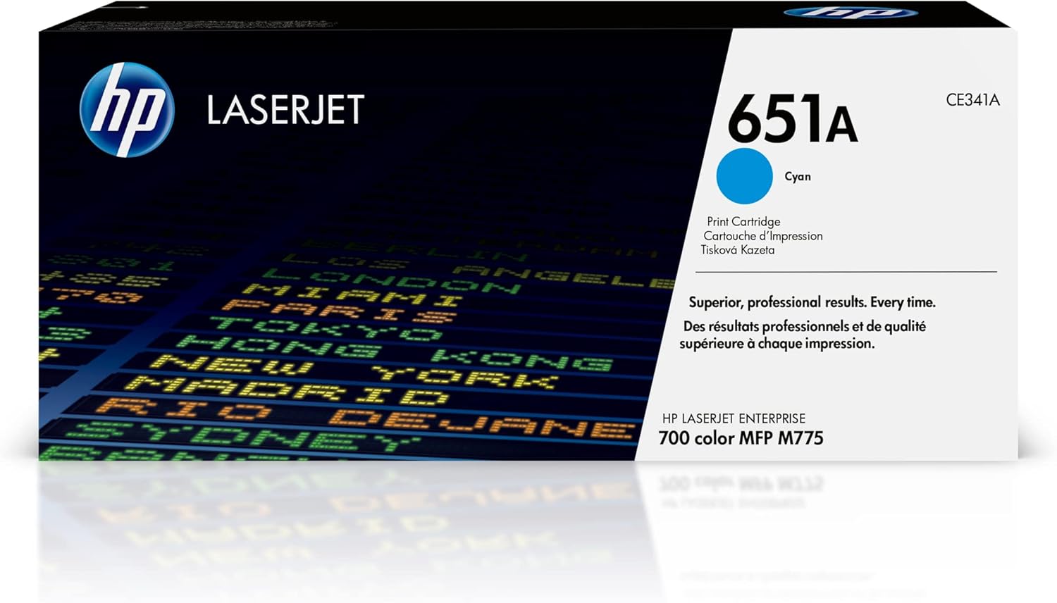 HP 651A Cyan Toner Cartridge | Works Laserjet Enterprise 700 Color MFP M775 Series | CE341A