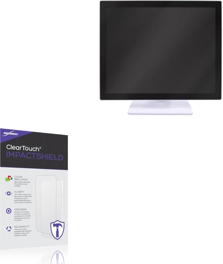 BoxWave Screen Protector Compatible With Portwell MEDS-M1900 - ClearTouch ImpactShield (2-Pack), Impenetrable Screen Protector Flexible Film