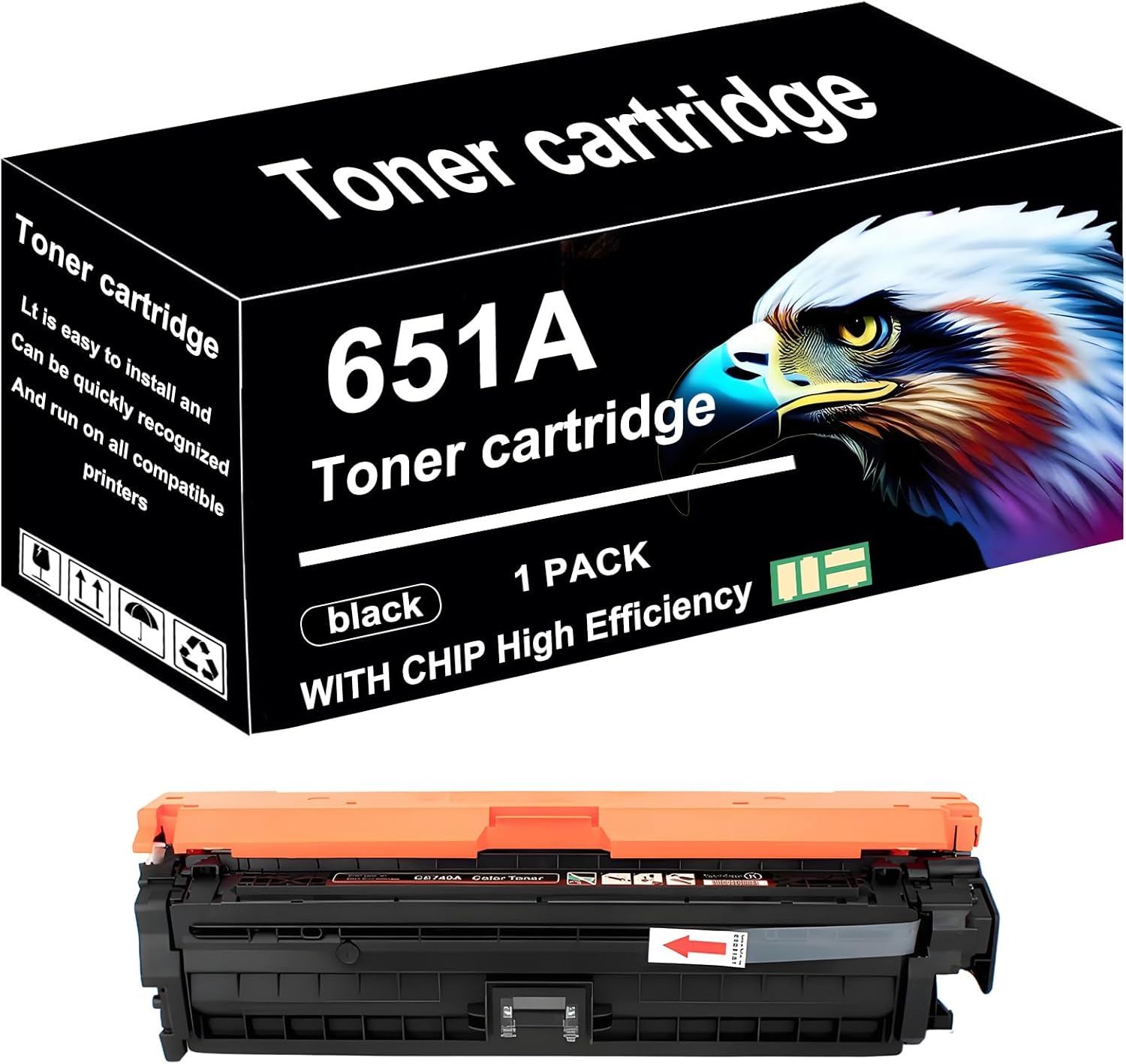 ATFCSMHQ 651A Toner Cartridge Toner Cartridges Compatible Black CE340A CE341A CE342A CE343A for HP OfficeJet Pro M775dn M775f M775z M775z+ Toner Cartridge Printer