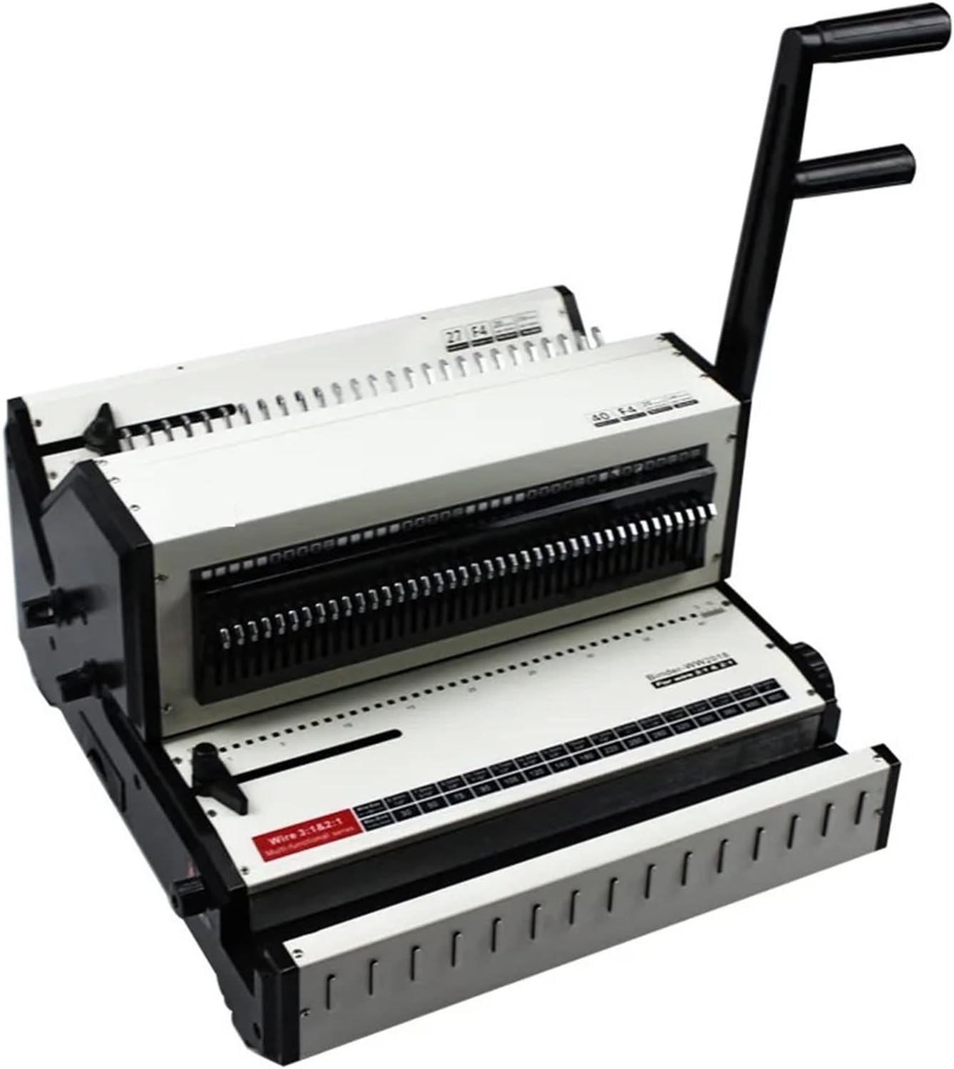 Binding Machine, Dual-Purpose Iron Ring Binding Machine 34 Teeth 23 WW2018 3:1 2:1 Large Base Plate Multi-Function