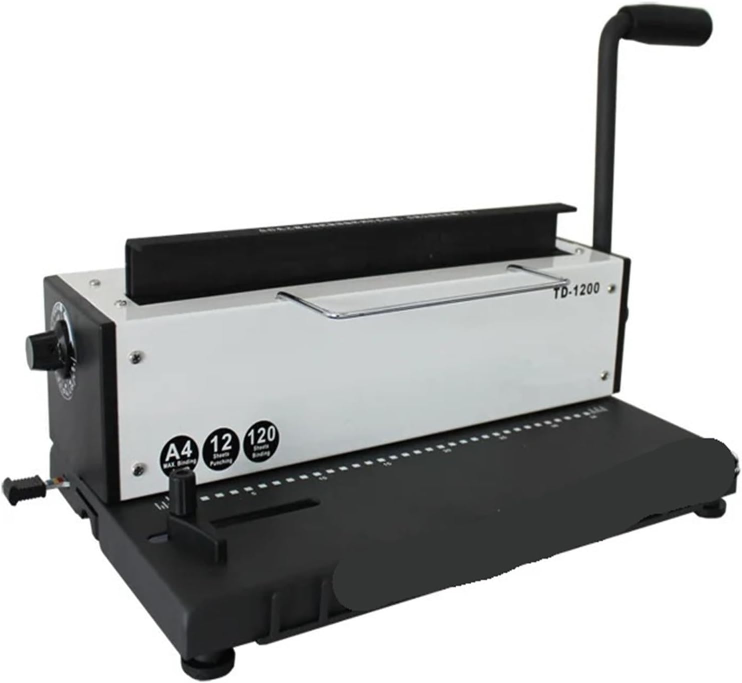 Binding Machine, Manual All Steel Metal Spiral Coil Wire Punch Binding Machine Binder Puncher