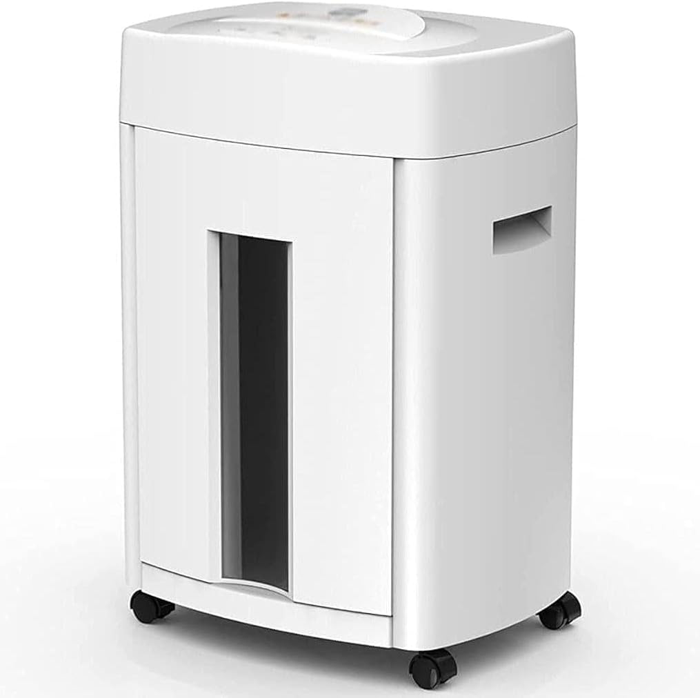 aiqiua Shredder 25L dust-Level 3x20mm Five-Level Confidential Shredded Document Staples/CD/Credit Card/Commercial Office Equipment，Mute Shredded Paper, Suitable for Office use