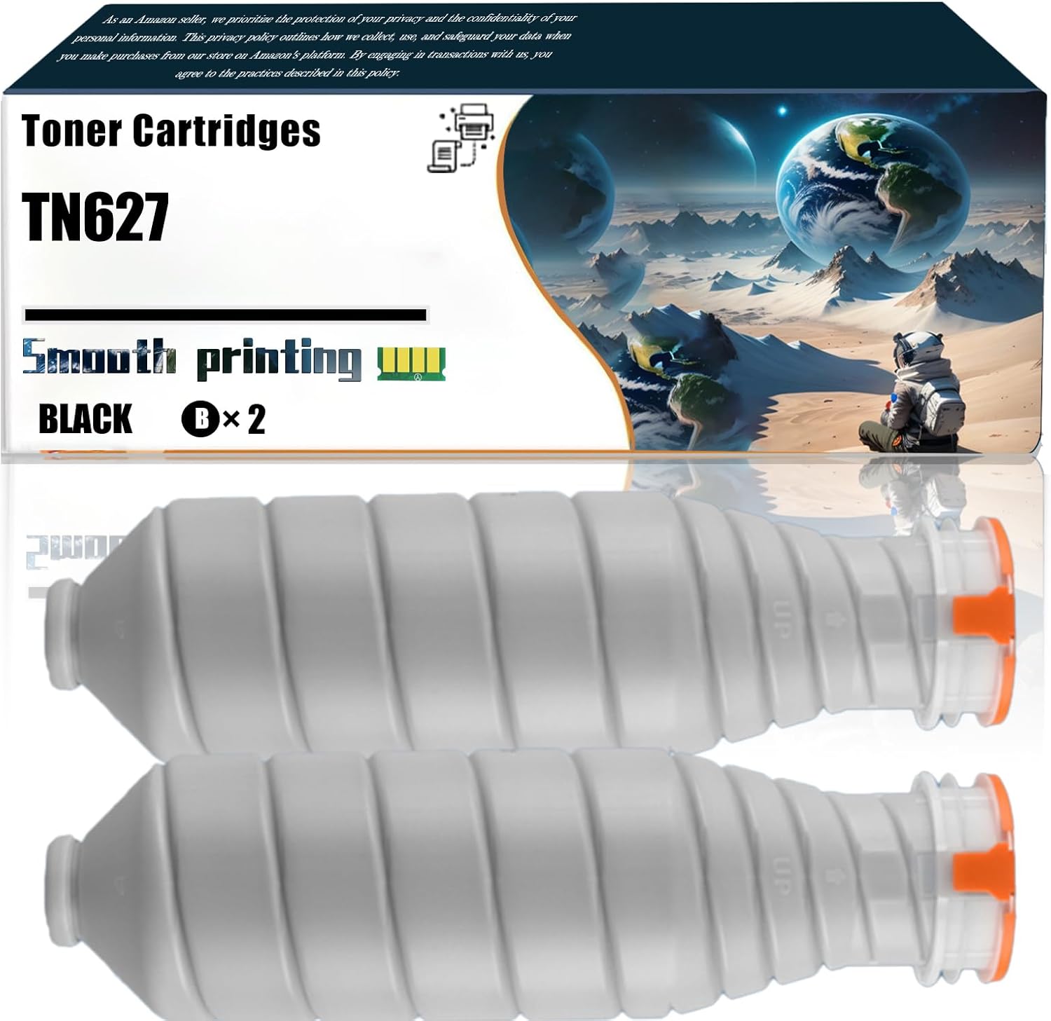 LSSF Replacement Parts Toner Cartridges TN627 Compatible with Konica Minolta AccurioPress C12000 AccurioPress C14000 Printers, Contains Chip and Clear Printing (2 Pack Black)