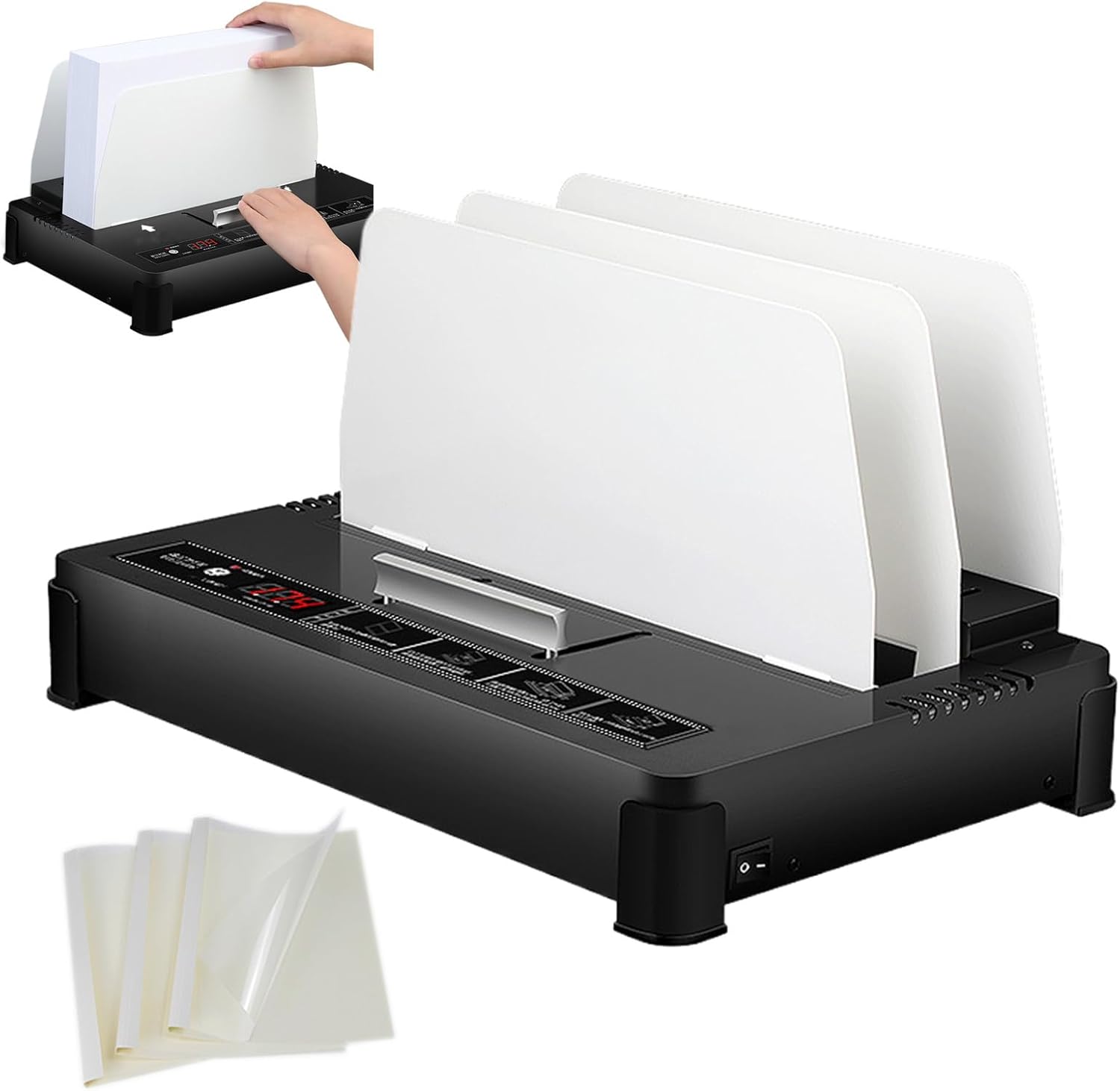 VitalisWorks Thermal Binding Machine,55MM Binding Thickness Book Binding,550 Sheets Capacity,Binder Machine