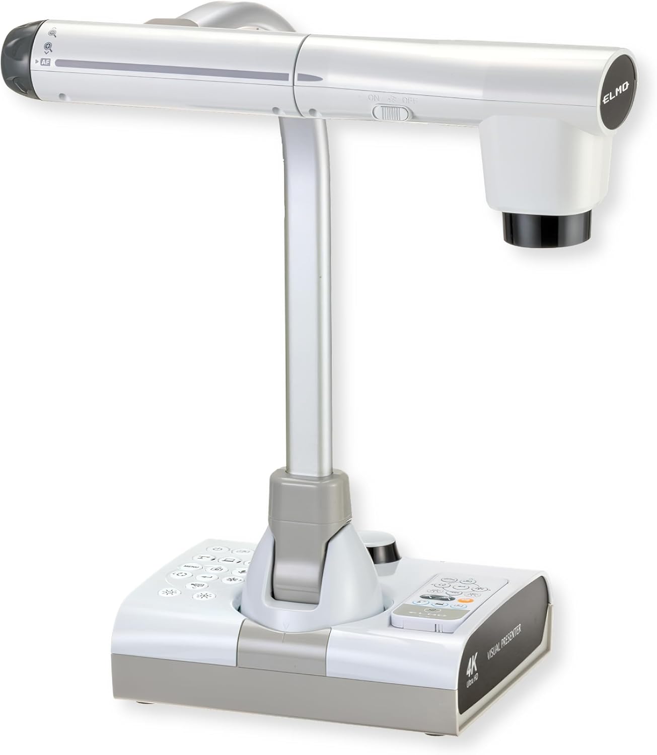 Elmo 1380 Model TT-12G Interactive Document Camera, 4K Ultra HD, 12MP Sensor, Built-in Mic, Multi-Angle Flexible Arm, HDMI/USB/VGA, 192x Zoom; For Classroom Distance Learning; Replaced 1379 TT-12W