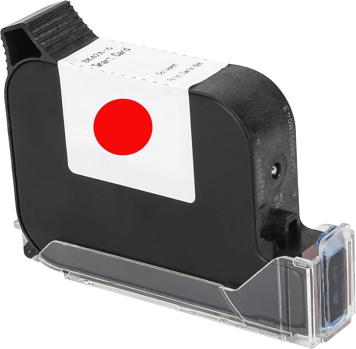 WELCZEK Original Solvent Quick-Drying Ink Cartridge Replacement for Inkjet Coding Machine (Red Ink Cartridge)