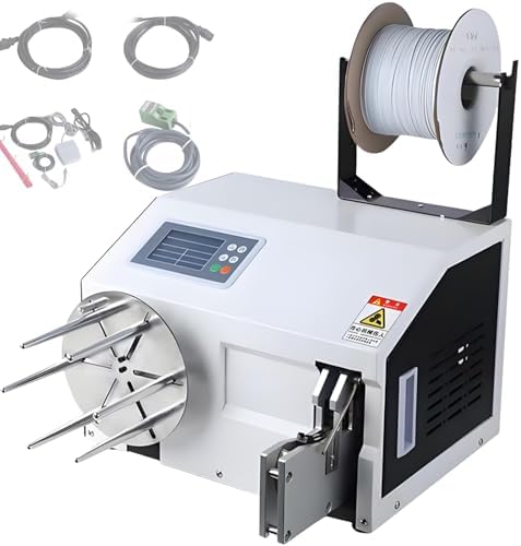 QYQCXGL Automatic Twist Tie Machine for 5-30mm Bread & Food Bag Binding, LED Control, Power Cord Included, Efficient & Easy to Use Twisting Tool for Home & Business