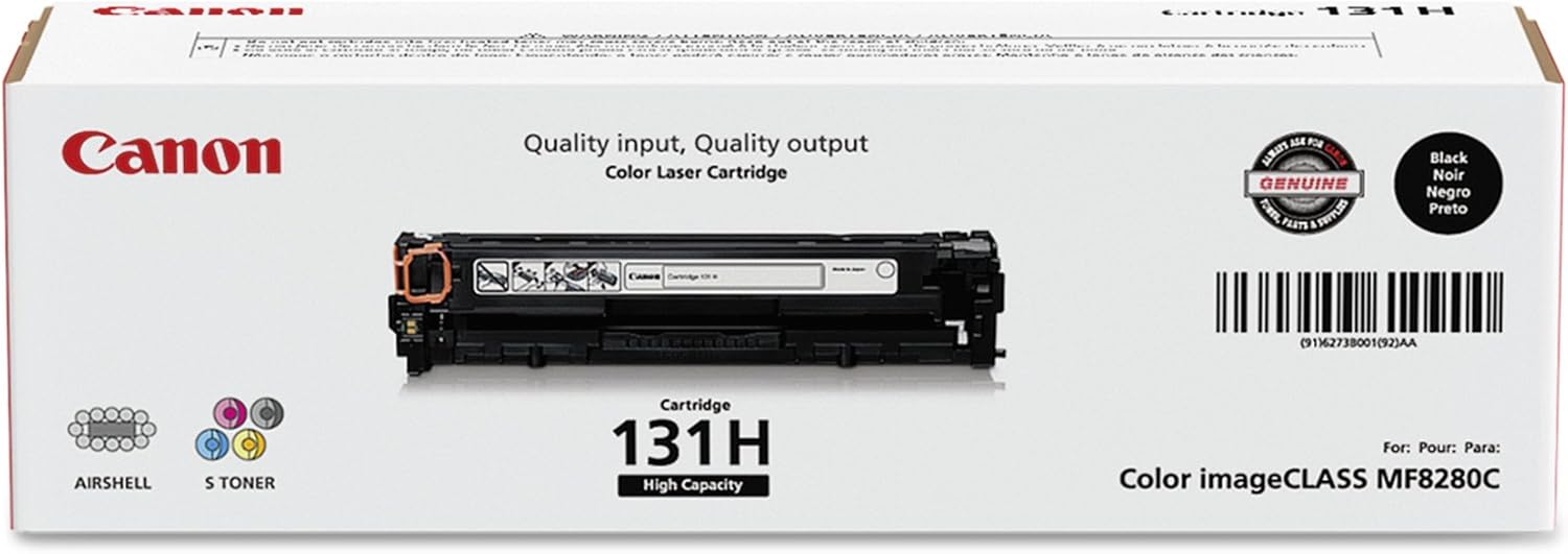 CRG-131 Black 2400 Page Yield Toner Cartridge for Canon ImageClass MF8280Cw Printer
