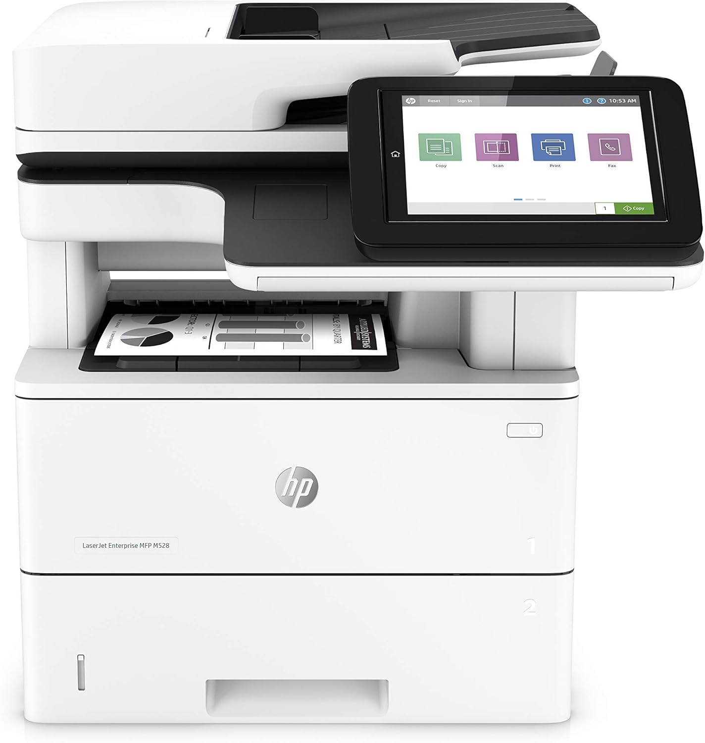 HP Laserjet Enterprise Multifunction M528dn with New Toner (1PV64AR) (Renewed)