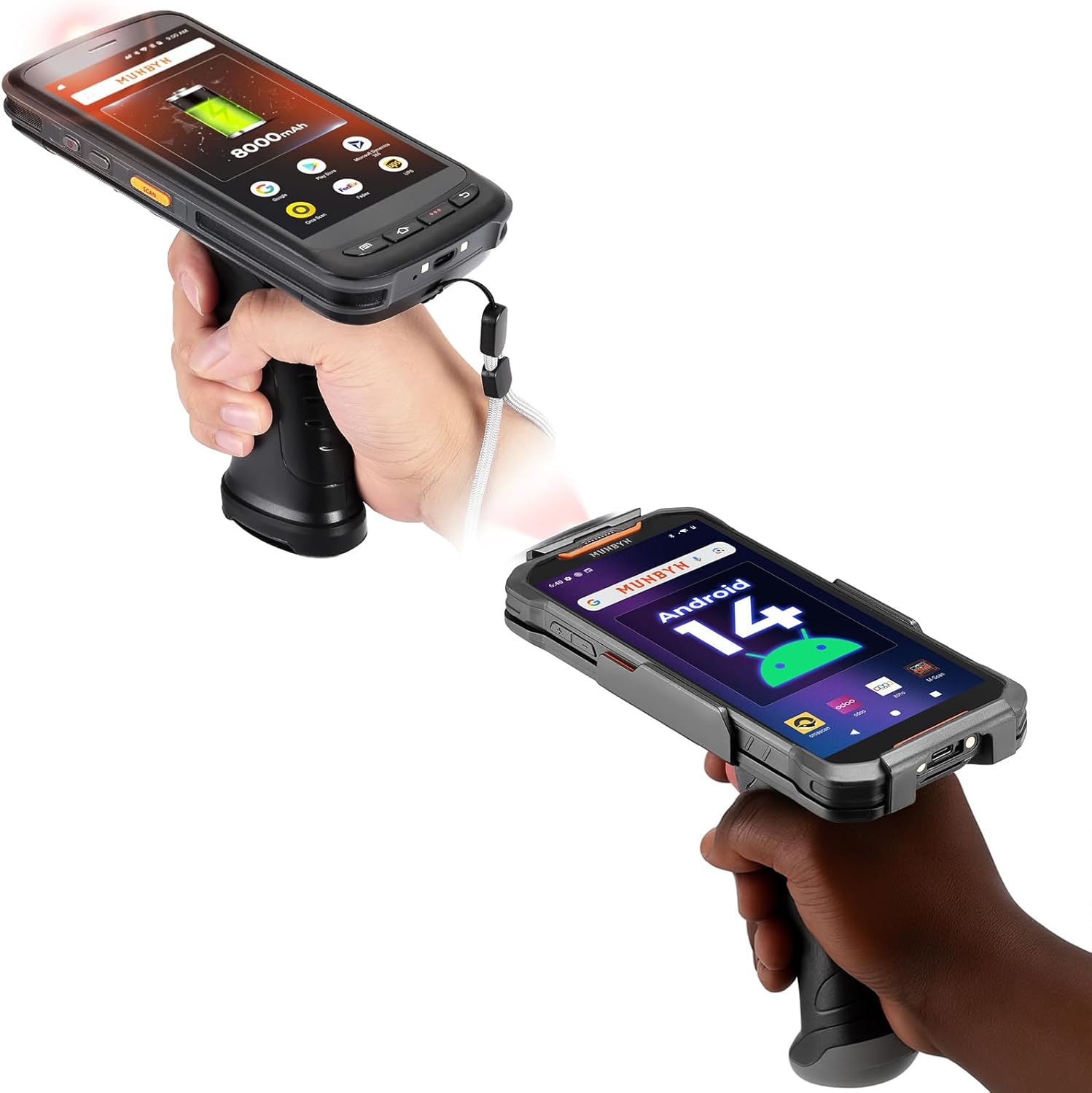 MUNBYN IPDA087P2DS and AS01P Barcode Scanner