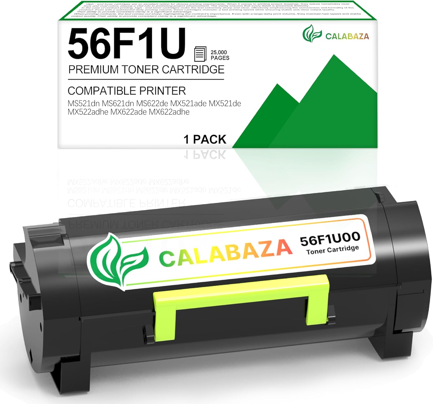 56F1U00 Toner Cartridge for Lexmark MX521ade Toner Cartridge for Lexmark MX522adhe MX521ade MX521de MX622ade MX622adhe MS521 MS621 MS622 Printer,25K Pages