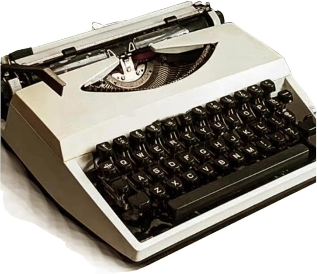 ZHZHZ Mechanical Typewriter Vintage Manual Antique Classic Perfect Writing Tool Authors Writers Envelope Letter Note Taking Novel