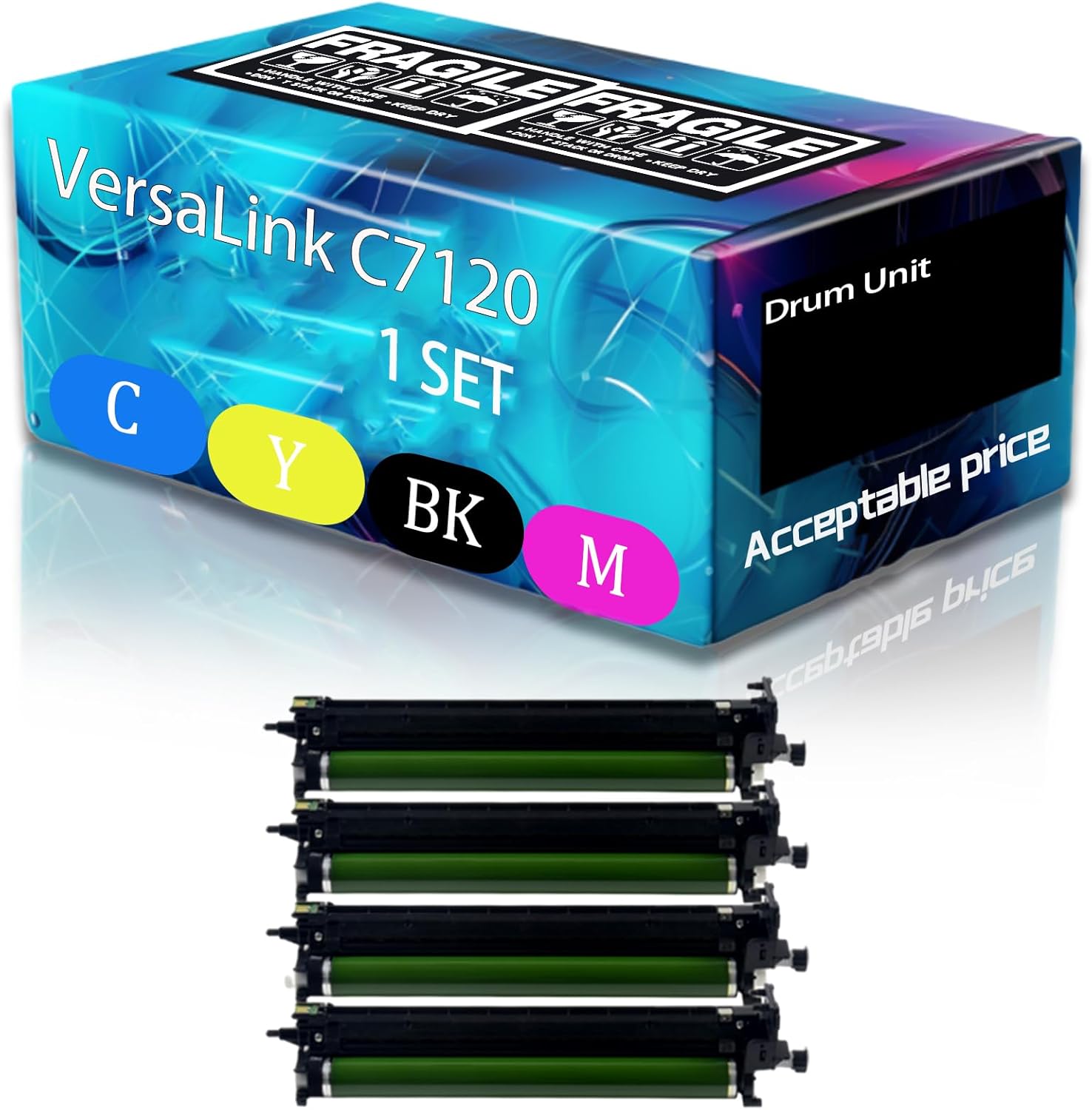 VersaLink C7120 Drum Unit Compatible for Xerox 013R00688 VersaLink C7120 C7125 C7130 Printer, high Printing Page Count 80000 Pages. (Multicolor)