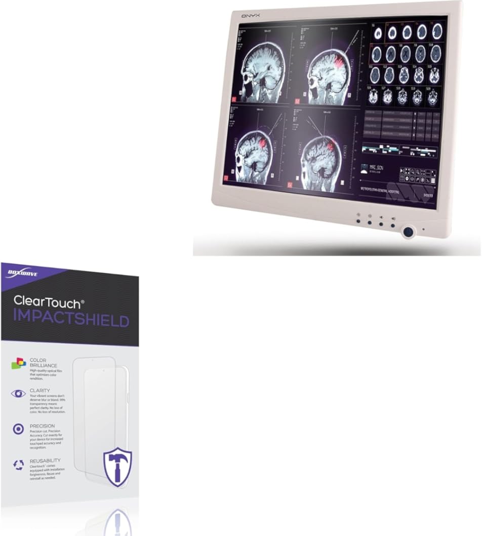 BoxWave Screen Protector Compatible With ONYX Healthcare ONYX-1731 - ClearTouch ImpactShield (2-Pack), Impenetrable Screen Protector Flexible Film