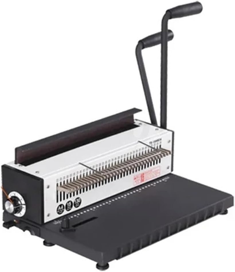 Binding Machines, TD-1500B34 Manual Punching and Binding Machine A3A4 Document Iron Ring Punching Machine Pressing Ring Binding Machine