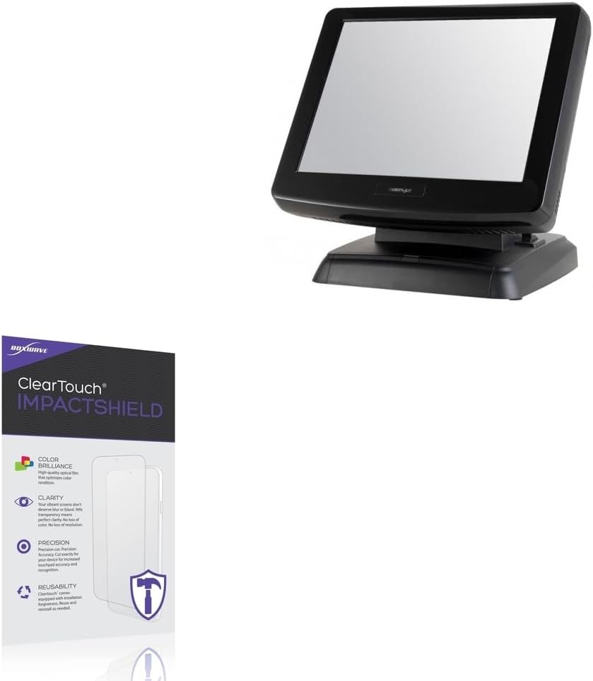 BoxWave Screen Protector Compatible With Posiflex KS7717 - ClearTouch ImpactShield (2-Pack), Impenetrable Screen Protector Flexible Film