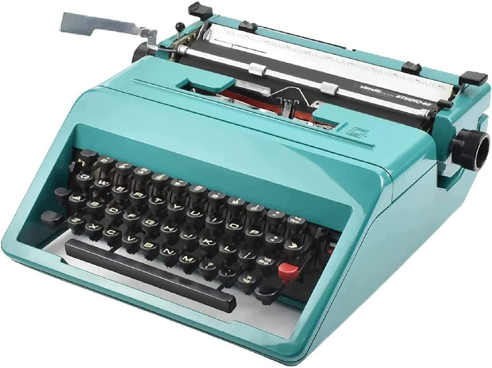 RENJJPBO Mechanical English Typewriter, Old-Fashioned Traditional Portable Manual Typewriter, for Notes or Letters or Creative Writing, Writers Literary Gift