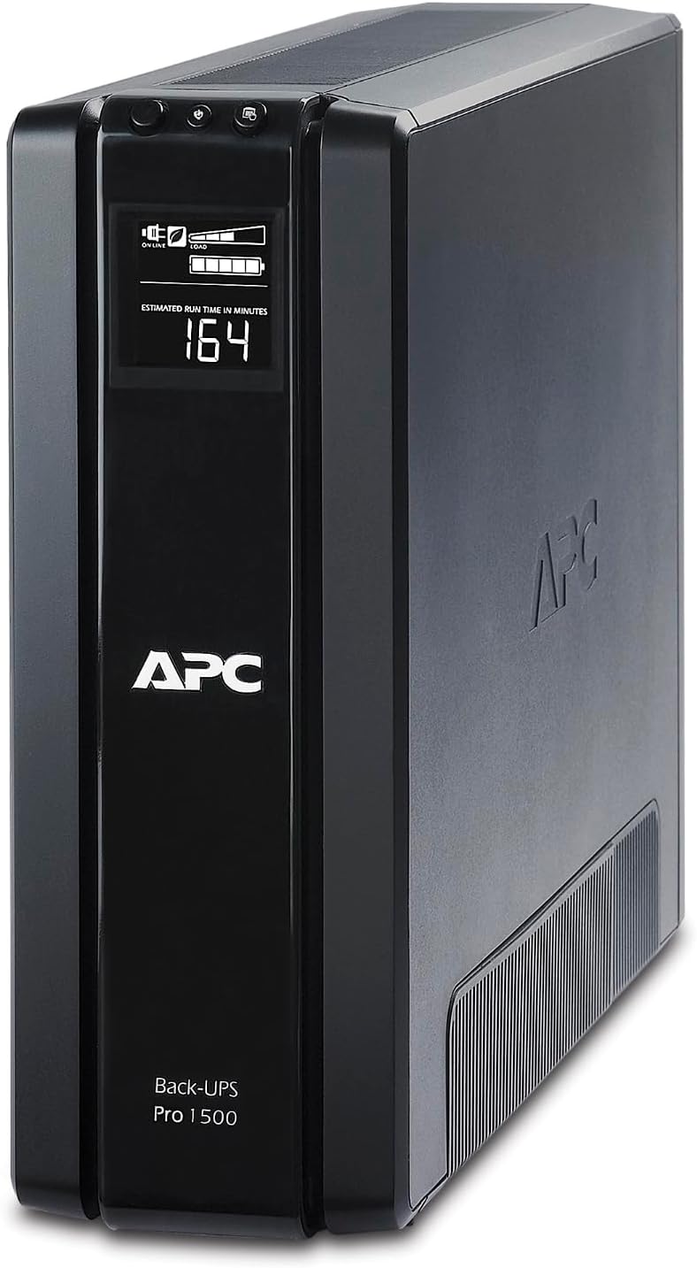APC UPS 1500VA Battery Backup Surge Protector, BR1500G Backup Battery Power Supply with AVR
