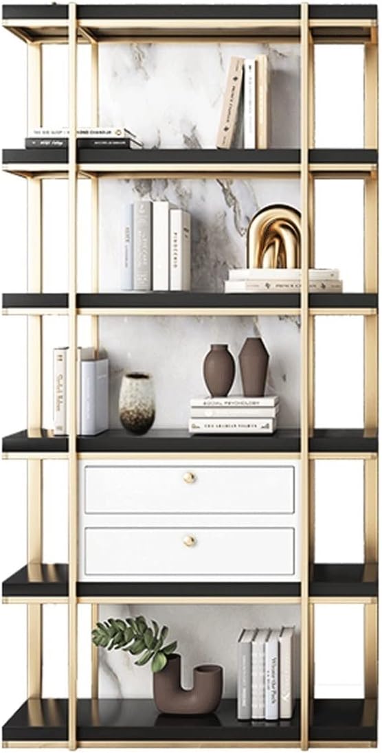 moisture Standing Bookshelf for Living Room Floor-to-Ceiling Bookshelf 5-Layer Display Rack Storage Rack Suitable for Living Room Study Office Decoration Bookshelf Bookcases