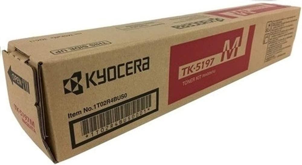 KYOCERA 1T02R4BUS0 Model TK-5197M Magenta Toner Cartridge for use TASKalfa 306Ci A4 Color Multifunctional Printers, Up to 7000 Pages Yield at 5% Average Coverage