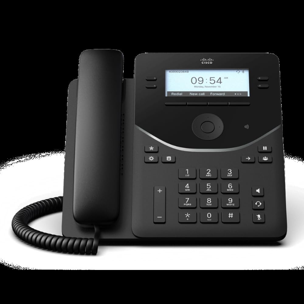 Cisco 9841 IP Phone - Corded - Desktop - Carbon Black - 4 x Total Line - VoIP - 3.5