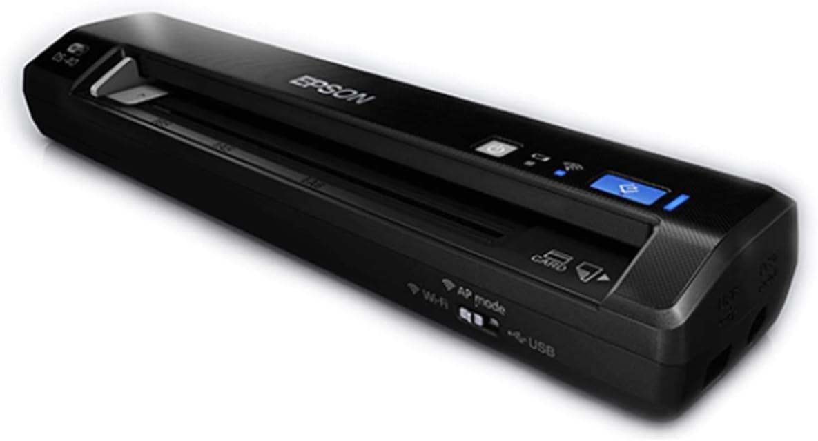Epson WorkForce DS-40 Wireless Portable Document Scanner for PC and Mac, Sheet-fed, Mobile/Portable,Black
