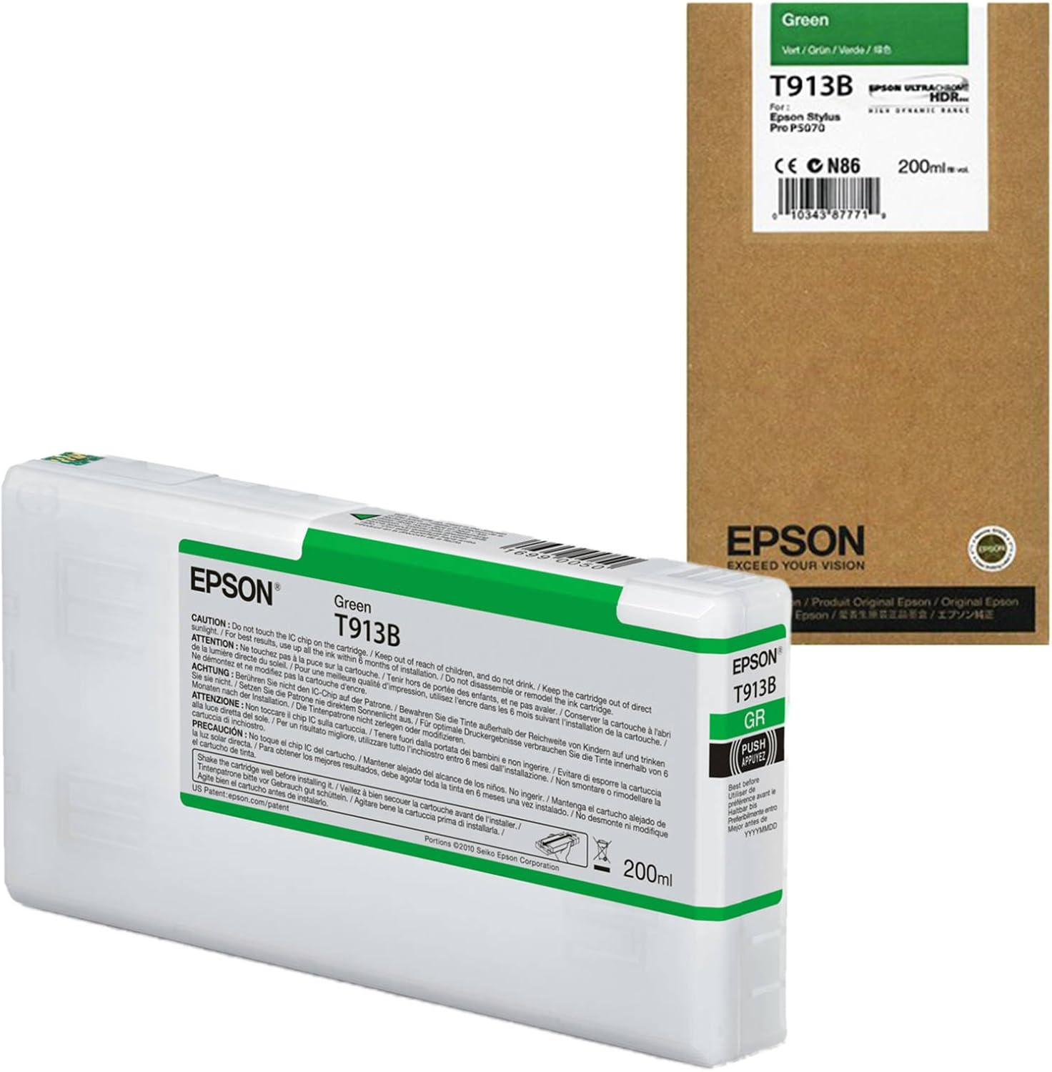 Epson T913B Green Ink Cartridge (200ml)