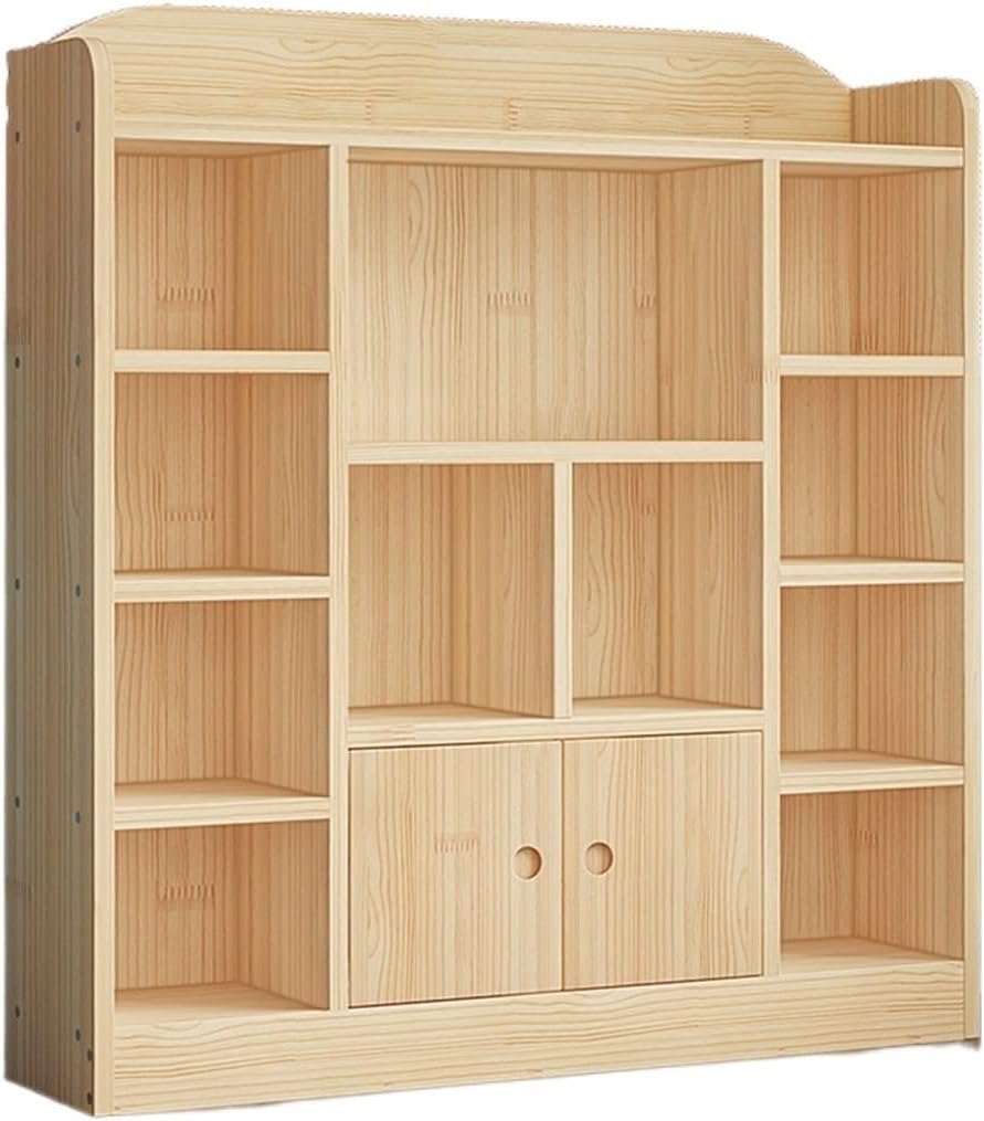 JOYNOW Bookshelf Floor-to-Ceiling Bookcase Shelf Large-Capacity Living Room Bookcase with Drawer Locker Bedroom Display Cabinet Bookshelf Bookshelves(S-90)