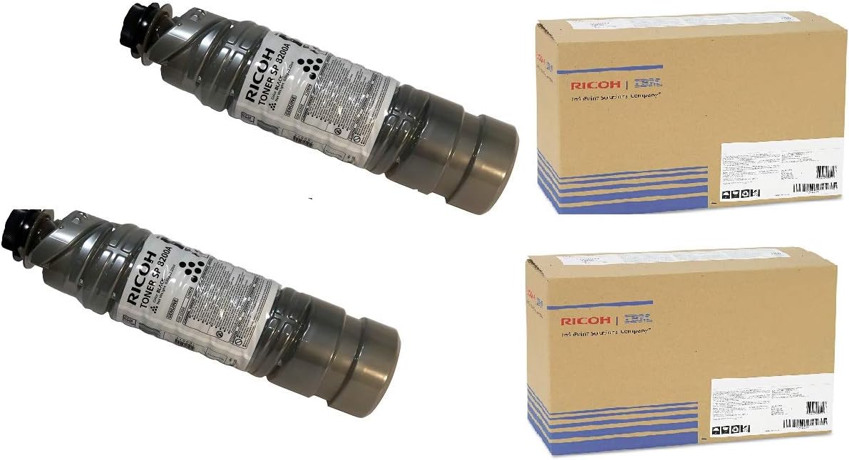Ricoh BND00914 820076 Black Toner Cartridge for Aficio SP 8200DN 8300DN Pack of 2