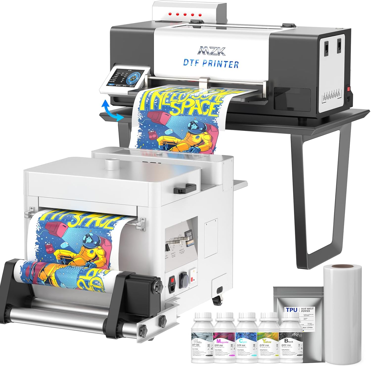 MZK A3+ XP600 Gen2 F1080 Upgraded DTF Printer,Auto Cleaning Maintenance+Ink Anti-Clog Filter,2X-Speed Compared to L1800,5