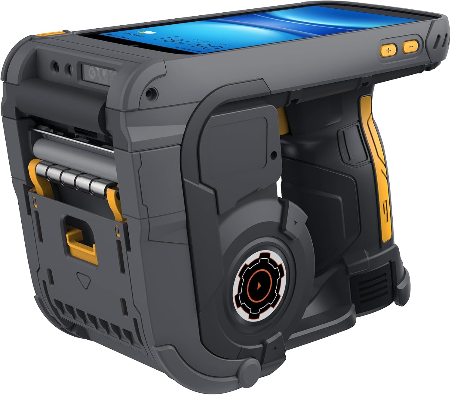 UROVO Inventory Scanner with Pistol Grip, Mobile Labeling Printer, K388 Pro, Android 14 PDA Scan Engine, 5.5