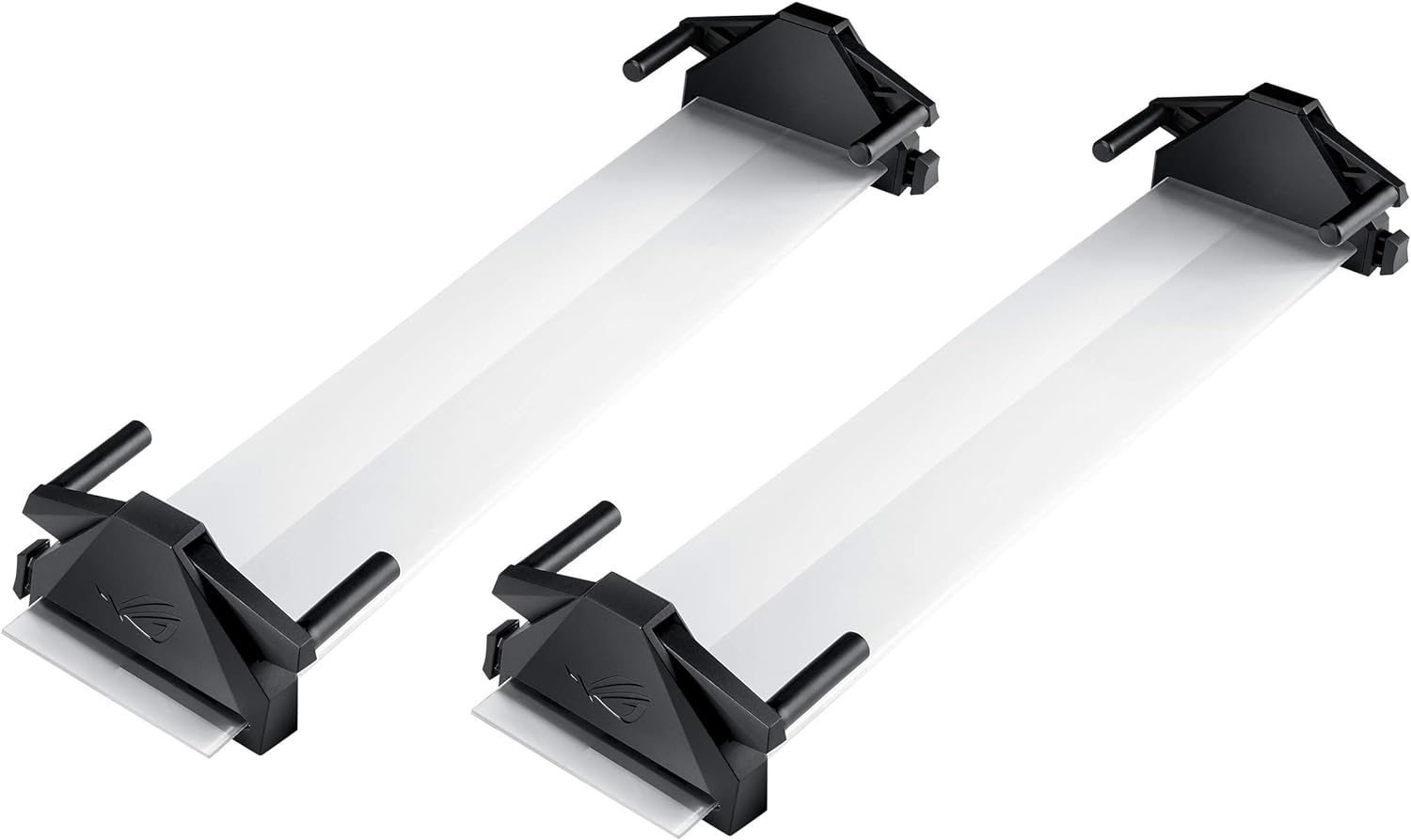 ASUS ABF01 ROG Bezel-Free Kit Universal Multi-Monitor Setup with Optical Micro-Structures Easy Assembly, Clear, (Set of 2)