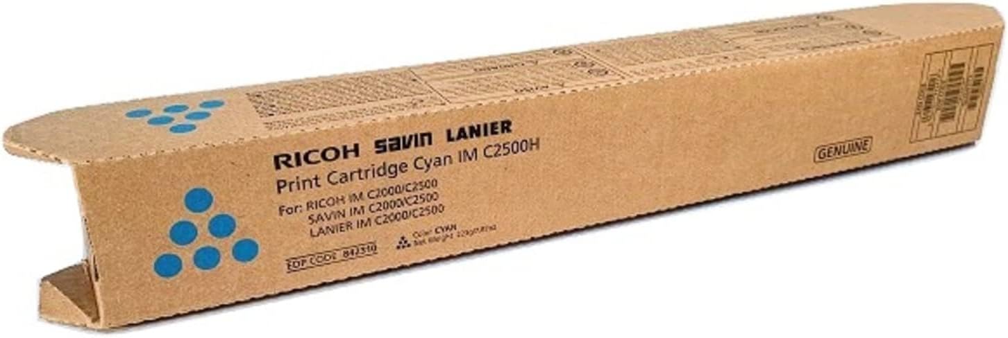 RICOH Original Laser Toner Cartridge - Cyan - 1 Each - 10500 Pages