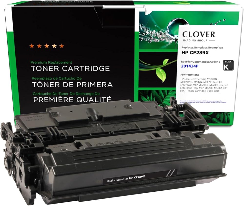 Clover Remanufactured High Yield Toner Cartridge Replacement for HP 89X (CF289X) | Black