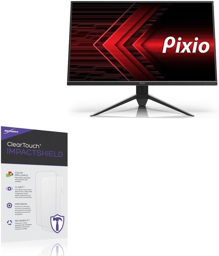 BoxWave Screen Protector Compatible With Pixio PX274 Prime - ClearTouch ImpactShield (2-Pack), Impenetrable Screen Protector Flexible Film