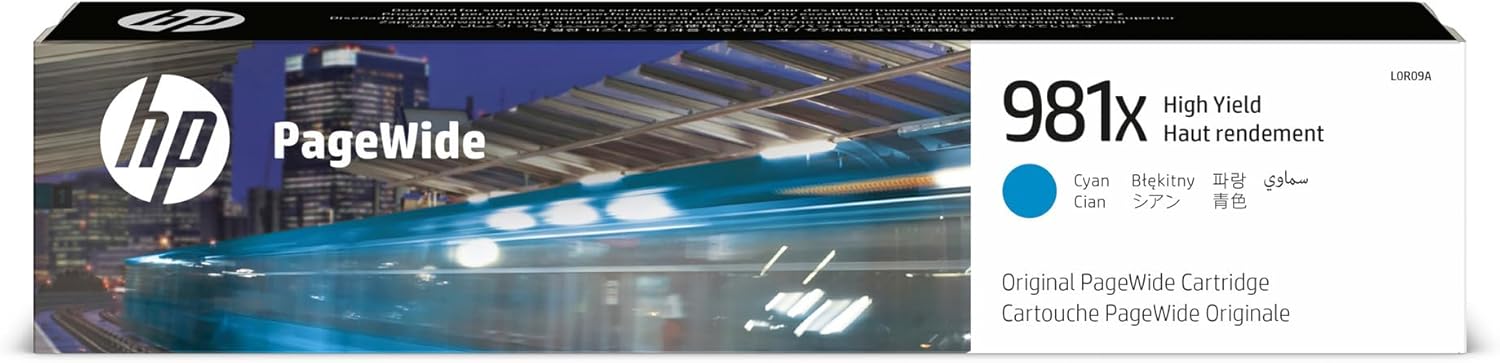 HP 981X | PageWide Cartridge High Yield | Cyan | L0R09A