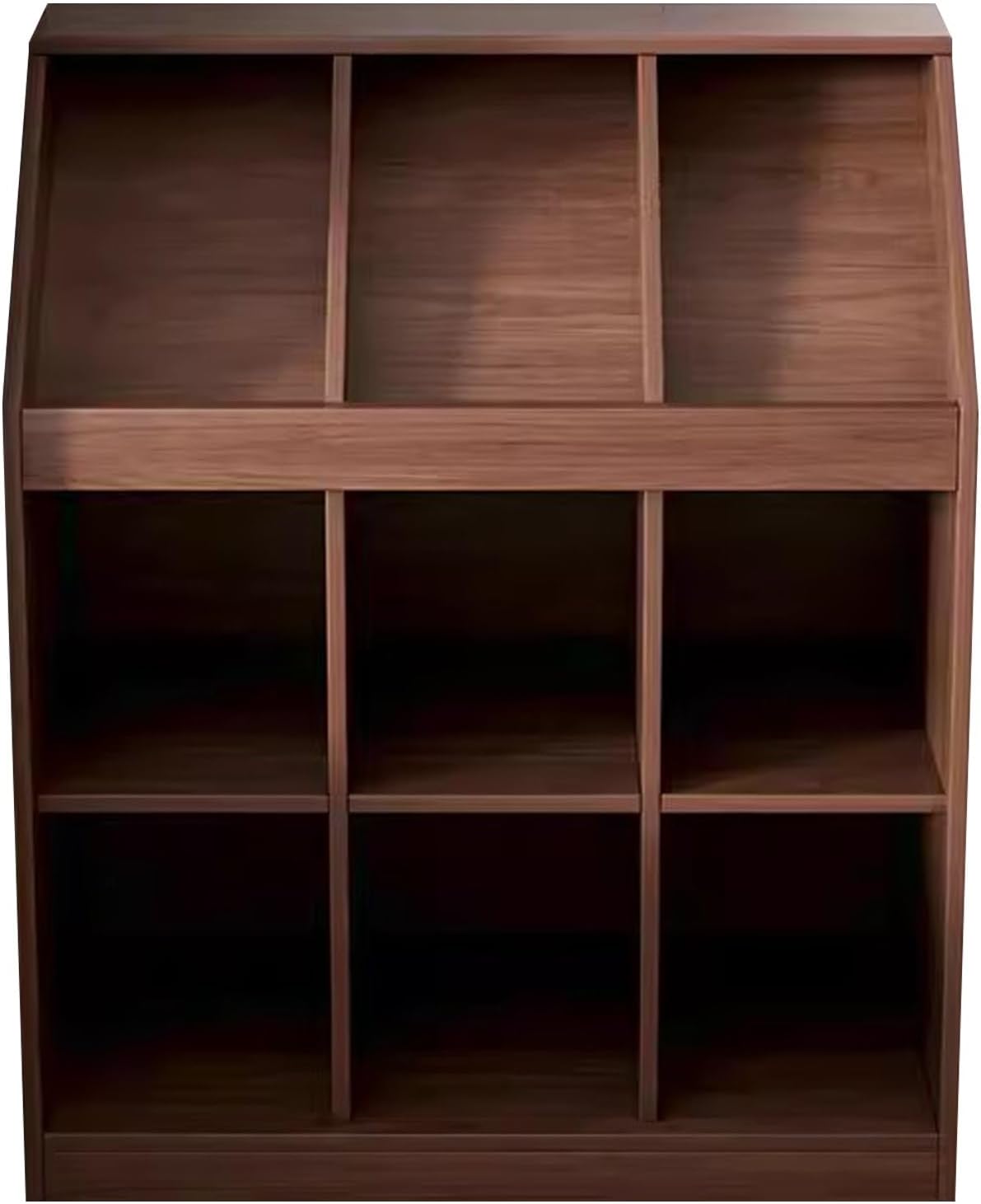 Storage Shelves, Book Shelf for Kids Rooms, Display Shelf, Narrow Bookshelf, Large Capacity, Suitable for Study, Library(Brown,Large)