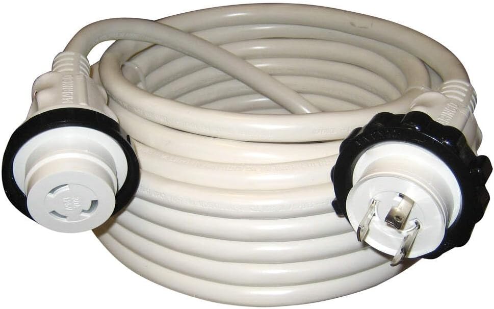 Marinco 199120 Marinco 30A 125V Molded Standard Cordset - White By Wire N Cable