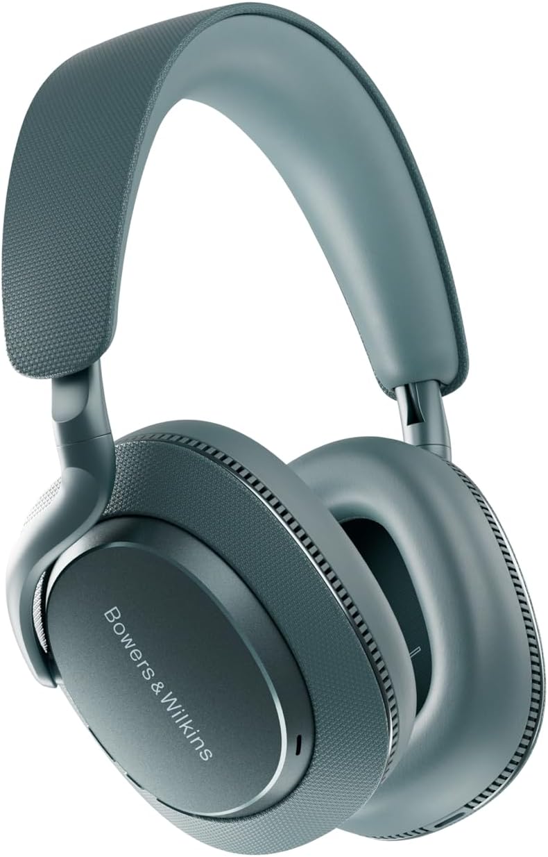 Bowers & Wilkins Px7 S3 Over-Ear Headphones, High-Resolution Sound, Comfortable Fit, Bluetooth, Active Noise Cancelling & Transparency Mode, 30-Hour Playtime, Quick Charge Support, Frost Blue