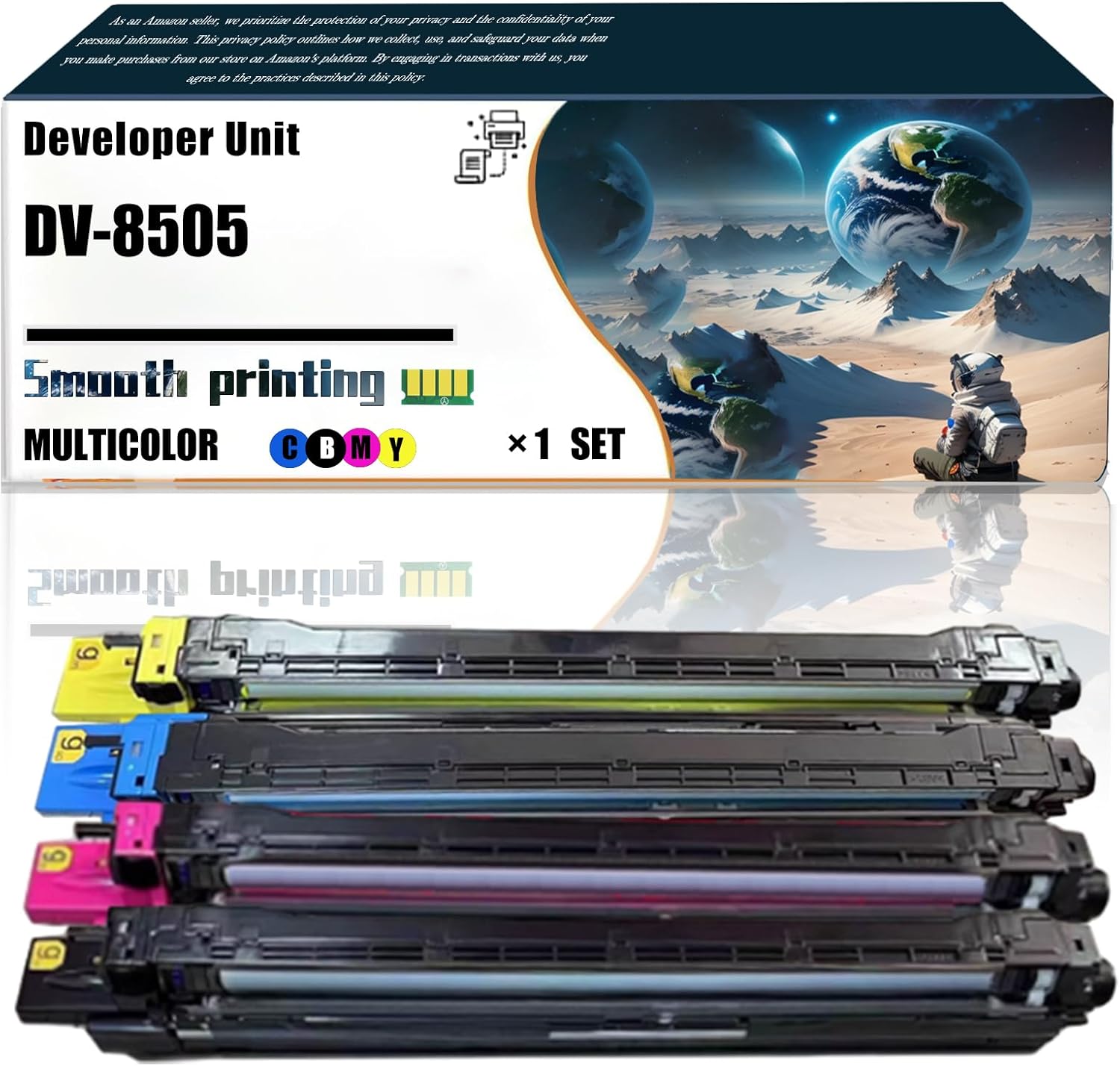 LSSF Replacement Parts Developer Unit DV-8505 Compatible with Kyocera TASKalfa 4550ci 5550ci Printers, Contains Chip and Clear Printing (Multicolor)