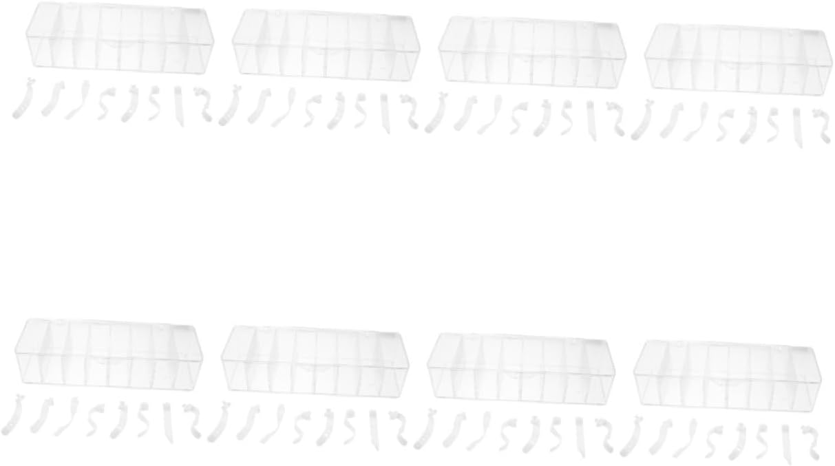 OSALADI 8pcs Box with Cover Capacity Cord Organizer for Data Cables and Power Cords for Organization Includes