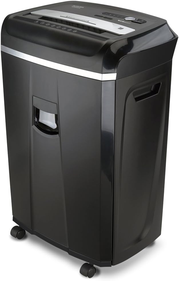 Aurora Anti-Jam 20-Sheet Crosscut CD/Paper and Credit Card Shredder, 7-Gallon pullout Basket, 60 Minutes Continuous Run Time