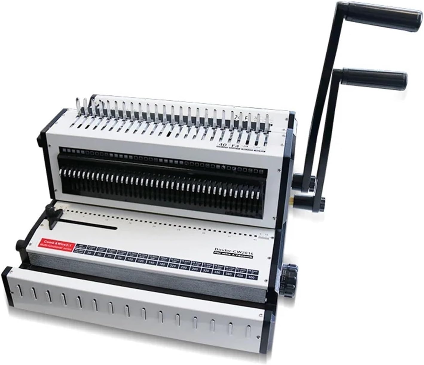 Binding Machine, Wire Binding Machine Clip Binder Comb Three-in-one 40hole Iron Ring/24hole Rubber/10 Hole Heavy Punching Machin,Spiral Binding Machine
