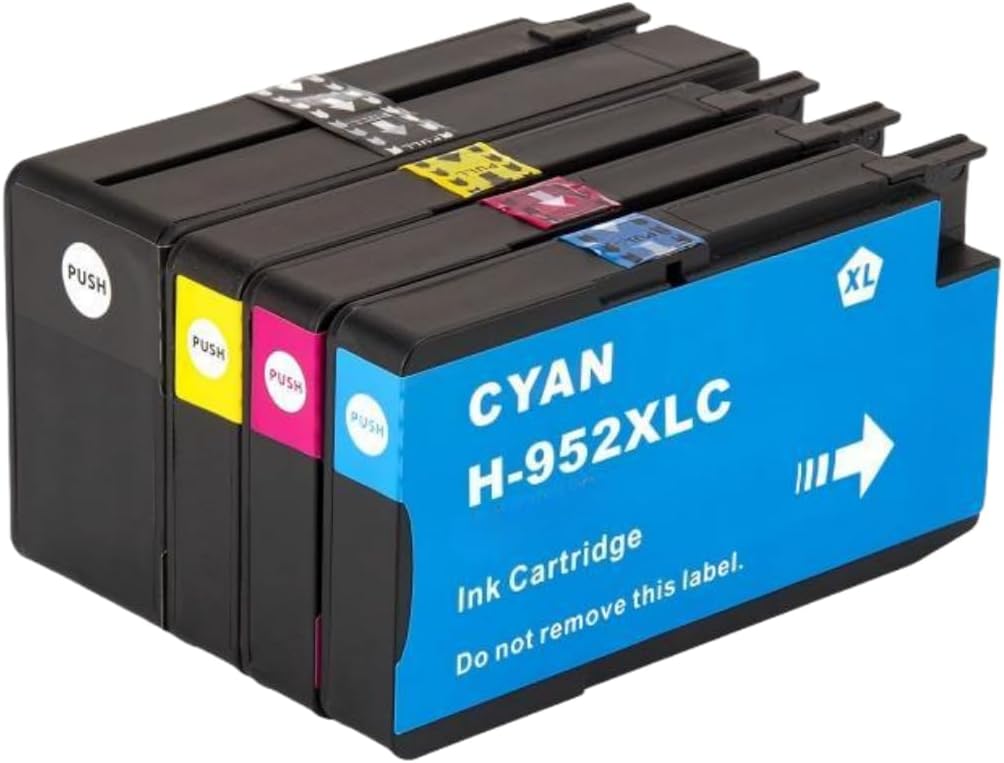 EmiGSupply Compatible Ink Cartridges Replacement for 952XL Black and Tricolor