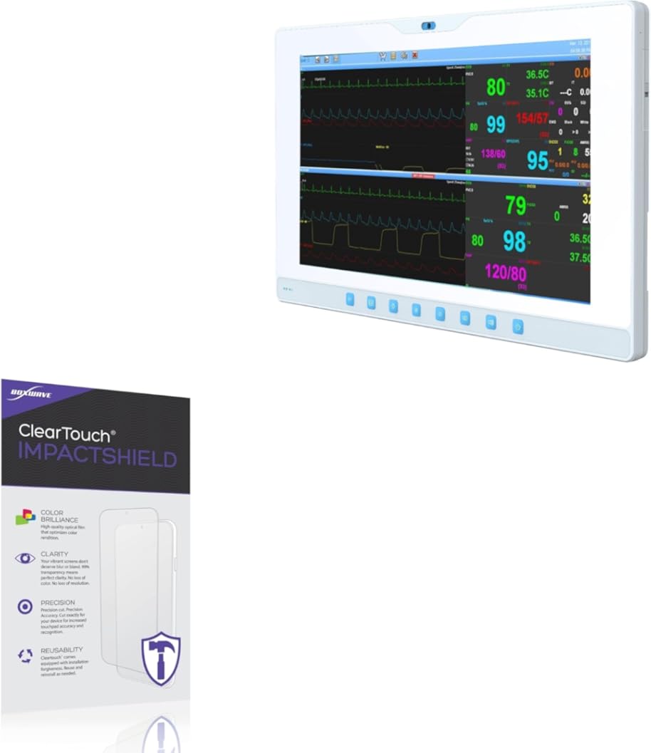 BoxWave Screen Protector Compatible With Estone Technology EM-2100 - ClearTouch ImpactShield (2-Pack), Impenetrable Screen Protector Flexible Film